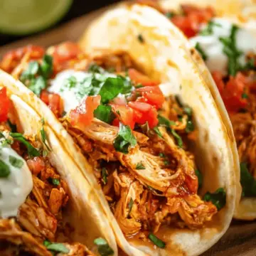 Shredded Chicken Tacos