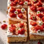 Strawberry Shortcake Sheet Cake.