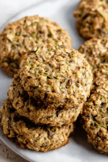 Healthy Zucchini Oatmeal Cookies