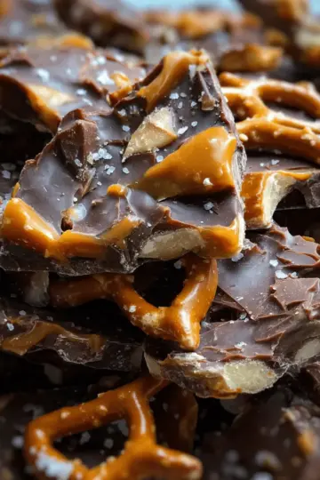 Salted Caramel Pretzel Bark