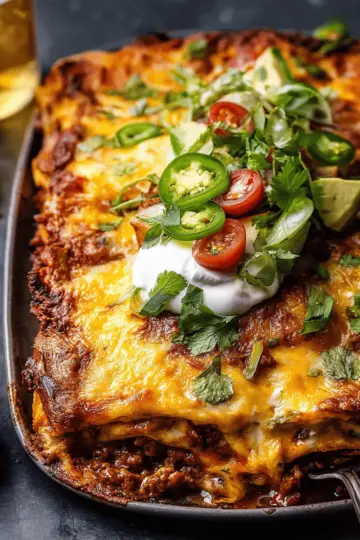 Beef Enchilada Casserole