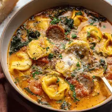 Butternut Squash & Sausage Tortellini Soup
