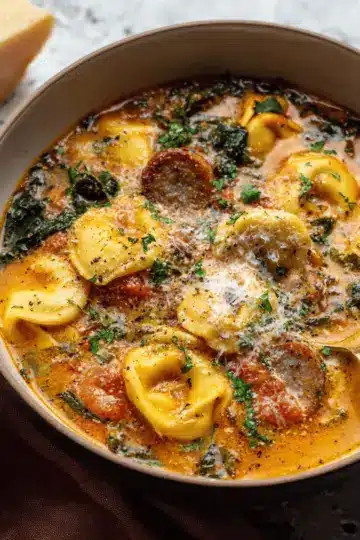 Butternut Squash & Sausage Tortellini Soup