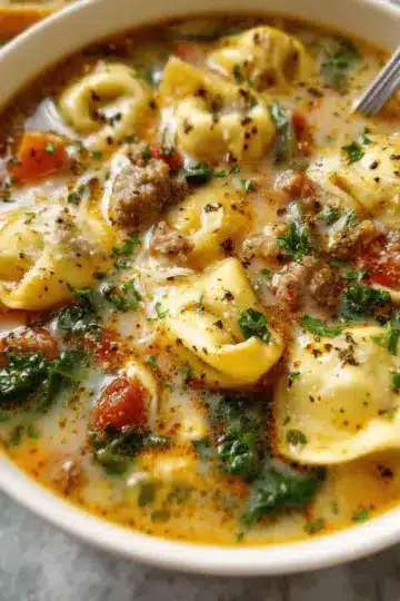 Sausage Tortellini Soup