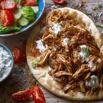 Slow cooker chicken shawarma