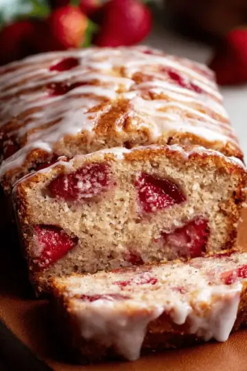 Glazed Strawberry Bread