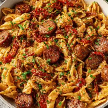 Creamy Cajun Sausage Pasta