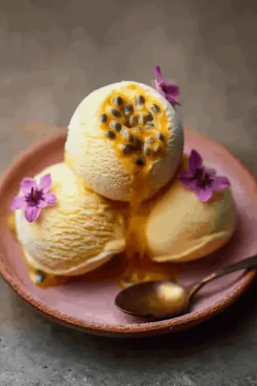 Passion Fruit Ice Cream