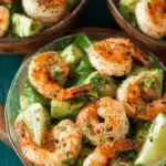 Garlic Lime Roasted Shrimp Salad