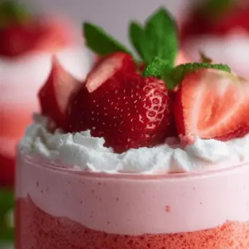 Easy Fresh Strawberry Mousse