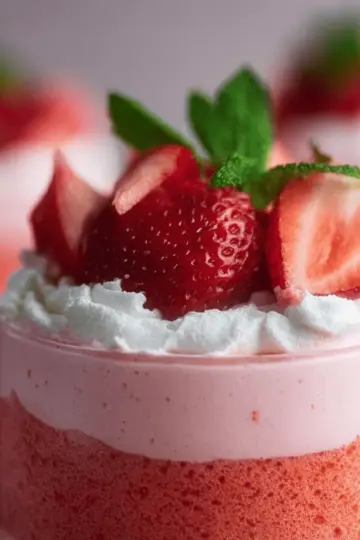 Easy Fresh Strawberry Mousse