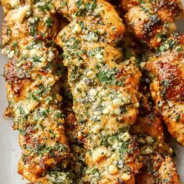 Ranch Garlic Parmesan Chicken Skewers