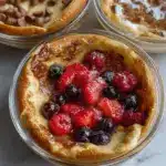 Baked Protein Pancake Bowls- great for meal prep and no banana needed!