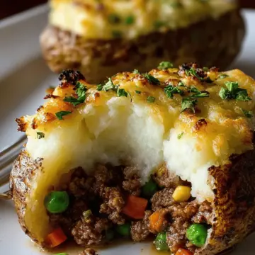 Shepherd’s Pie Stuffed Potatoes