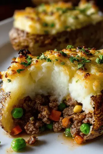 Shepherd’s Pie Stuffed Potatoes