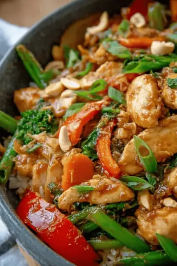 Thai Peanut Chicken Stir Fry