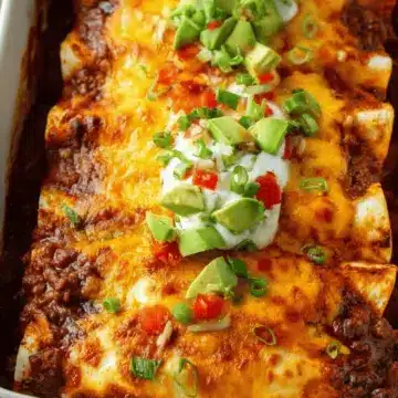 Beef Enchiladas {Easy Cheesy Recipe!}
