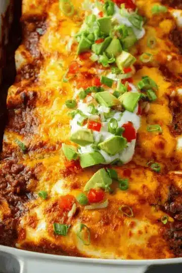 Beef Enchiladas {Easy Cheesy Recipe!}