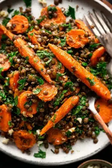 Moroccan Carrot and Lentil Salad