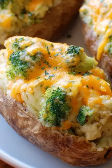 Twice-Baked Potatoes with Broccoli and Cheddar (Family Approved)