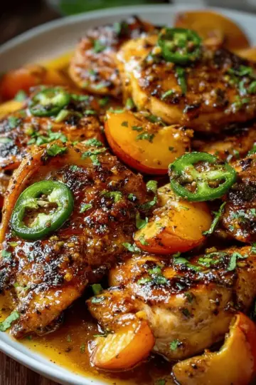 Jalapeno Peach Chicken
