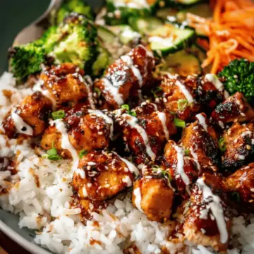 Sticky Chicken Rice Bowls