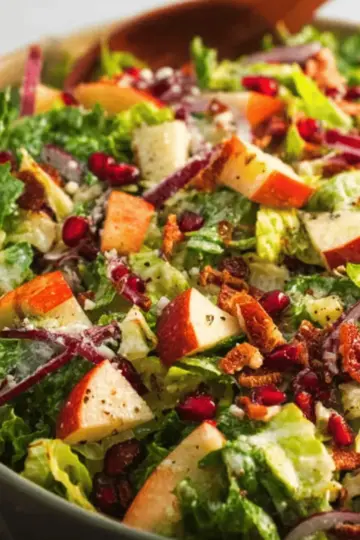 Chopped Autumn Salad with Apple Cider Dressing