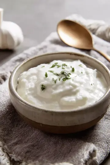 Traditional Toum (Lebanese Garlic Sauce)