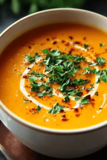 Spicy Butternut Squash and Sweet Potato Soup