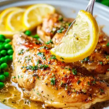 Crock Pot Lemon Garlic Chicken