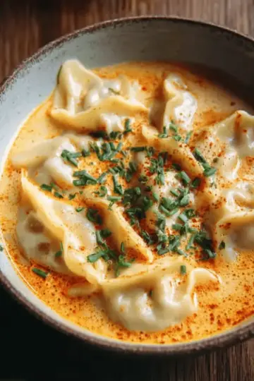 Thai Coconut Curry Dumpling Soup