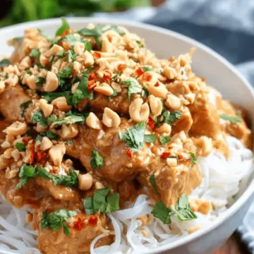 Slow Cooker Thai Peanut Chicken