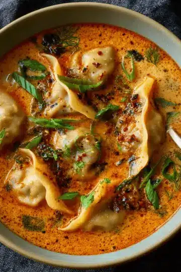 Coconut Curry Soup with Dumplings