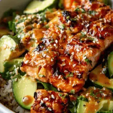Honey Glazed Salmon Bowl Recipe