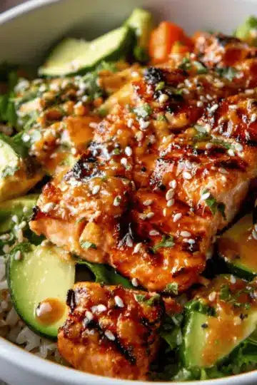 Honey Glazed Salmon Bowl Recipe