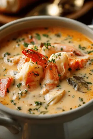 Crab and Shrimp Seafood Bisque