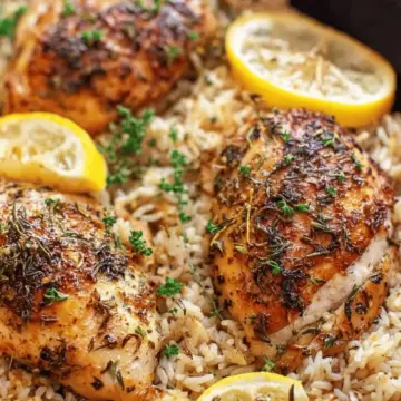 One Pot Lemon Herb Chicken and Rice