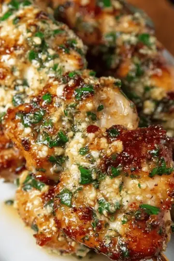 Garlic Parmesan Chicken Skewers
