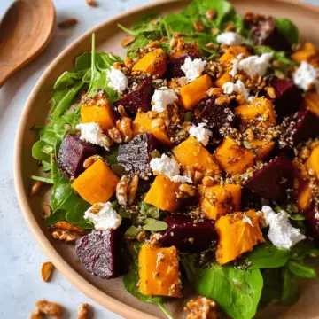 Roasted Pumpkin and Beetroot Salad