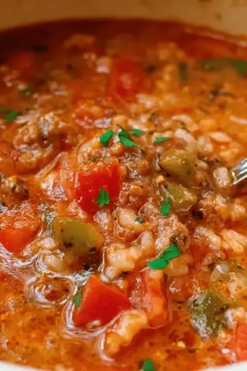 Cozy Stuffed Pepper Soup