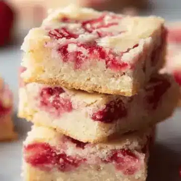 Strawberry Lemon Blondies