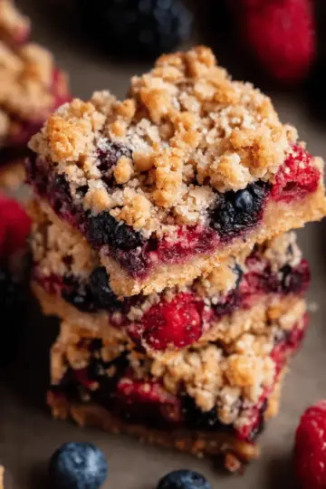 Mixed Berry Crumble Bars