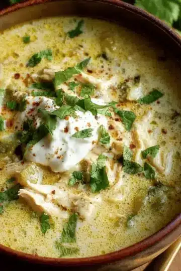 Creamy Green Enchiladas Chicken Soup