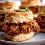 Fried Chicken Biscuits With Hot Honey Butter