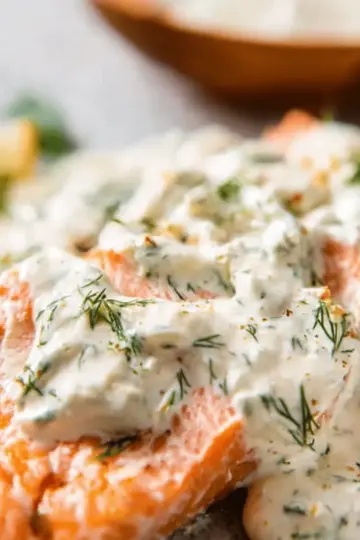 Creamy Dill Sauce for Salmon or Trout