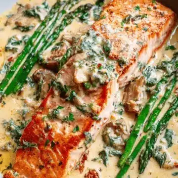 Creamy Garlic Butter Tuscan Salmon