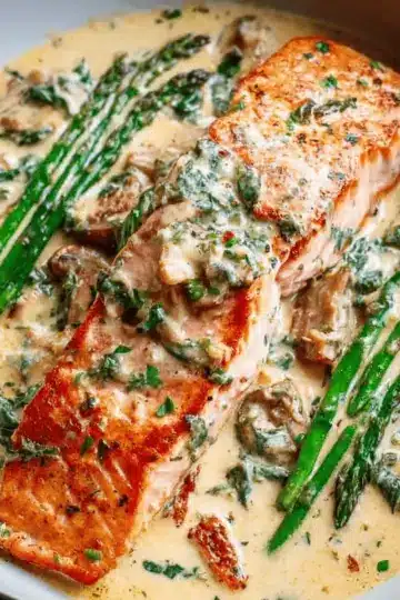 Creamy Garlic Butter Tuscan Salmon