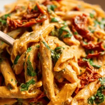 Vegan Creamy Sun Dried Tomato Pasta