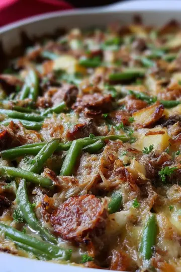 Sausage Green Bean Potato Casserole