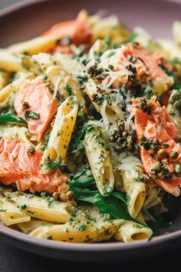 Salmon Pesto Pasta